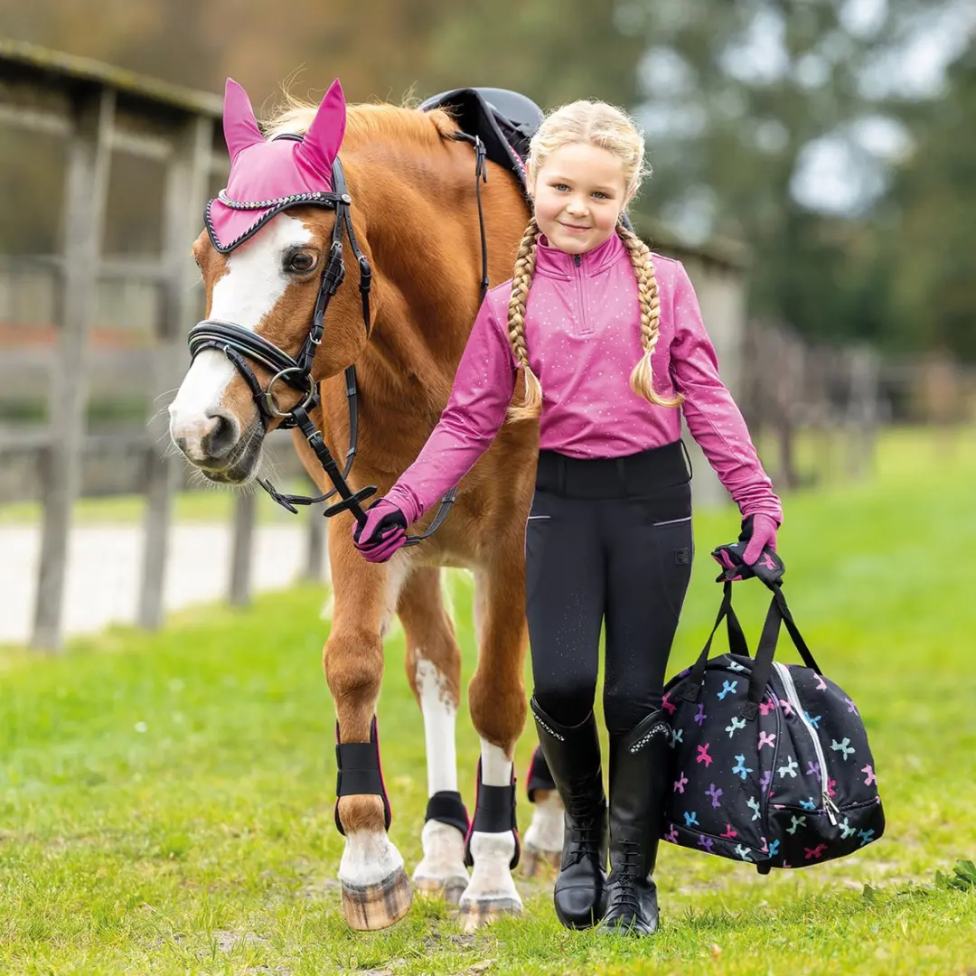 QHP Isalyn Junior Rijlegging 116 - Zwart - afbeelding 6 van 6