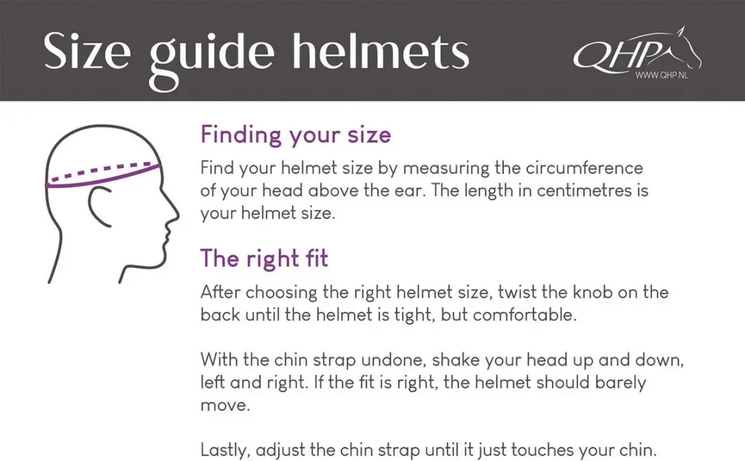 QHP Glendale Polo Visor - Zwart - Maat 55-57 - afbeelding 4 van 6
