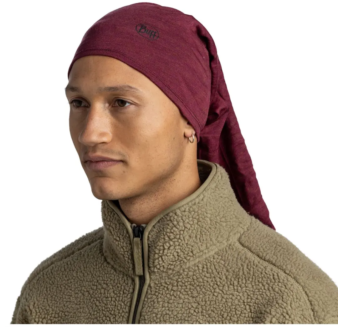 Buff Merino Midweight Nekwarmer - Rood