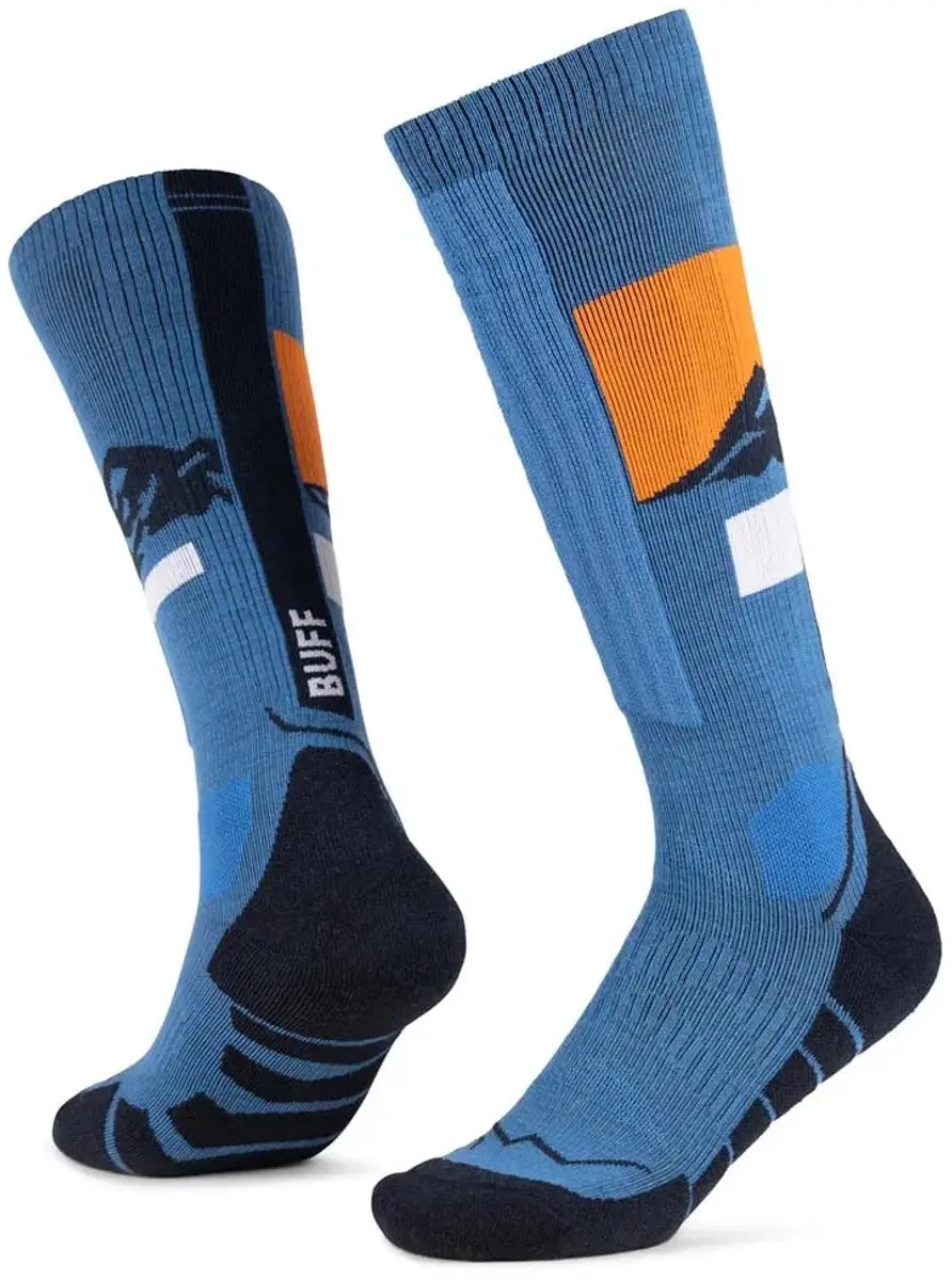 Buff ® Merino Mw Lange Sokken Blauw EU 39-41