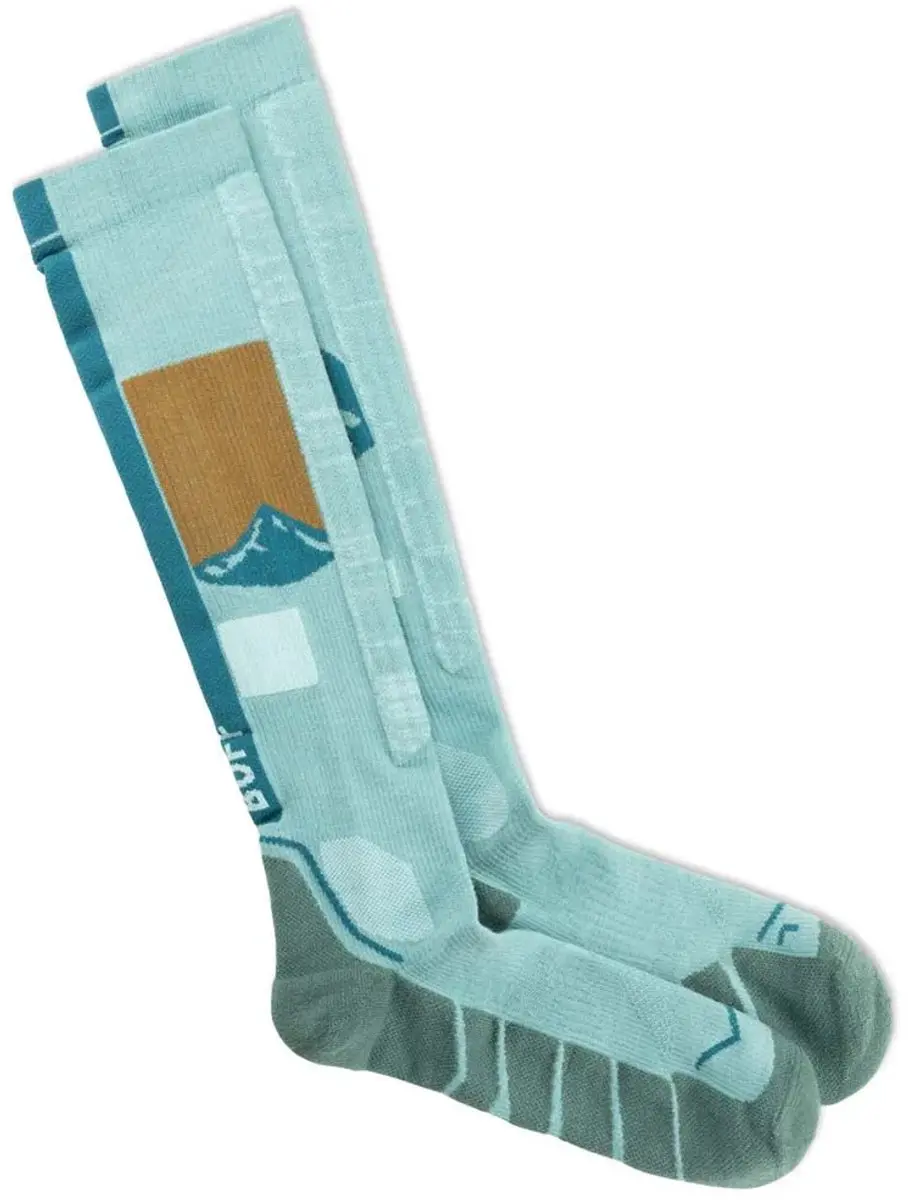 Buff Merino Lange Sokken Sea Green - EU 39-41 - afbeelding 2 van 3