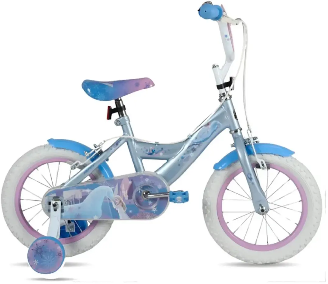 Disney Frozen 2 Kinderfiets 14" - Blauw Paars - afbeelding 2 van 2