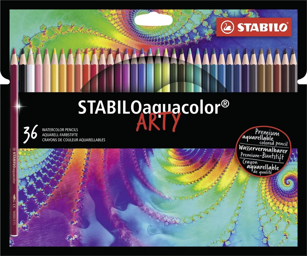 STABILO aquacolor ARTY Etui 36 Kleurpotloden - 36 Stuks