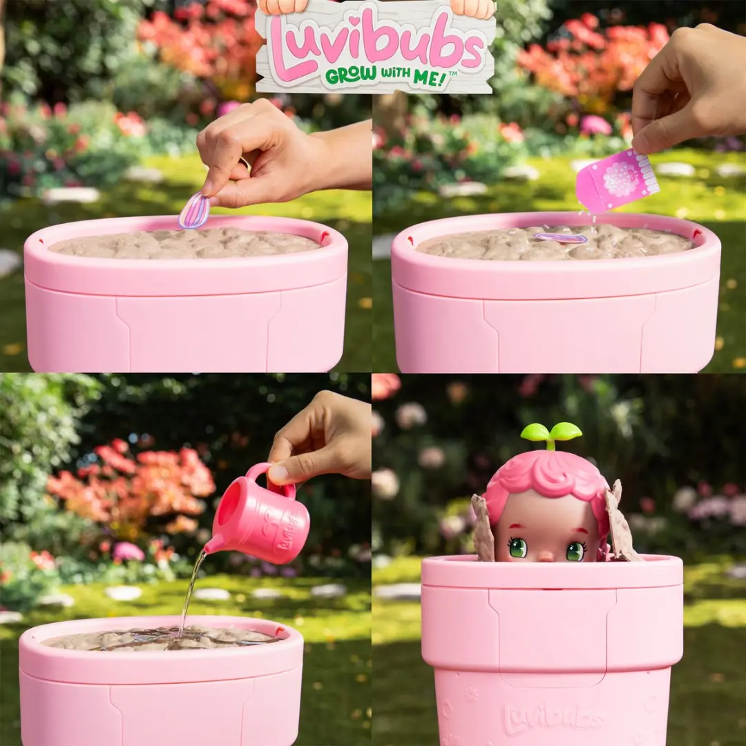 Moose Toys Luvibubs Pop Kira Speelset MS61013 - Roze - afbeelding 2 van 6