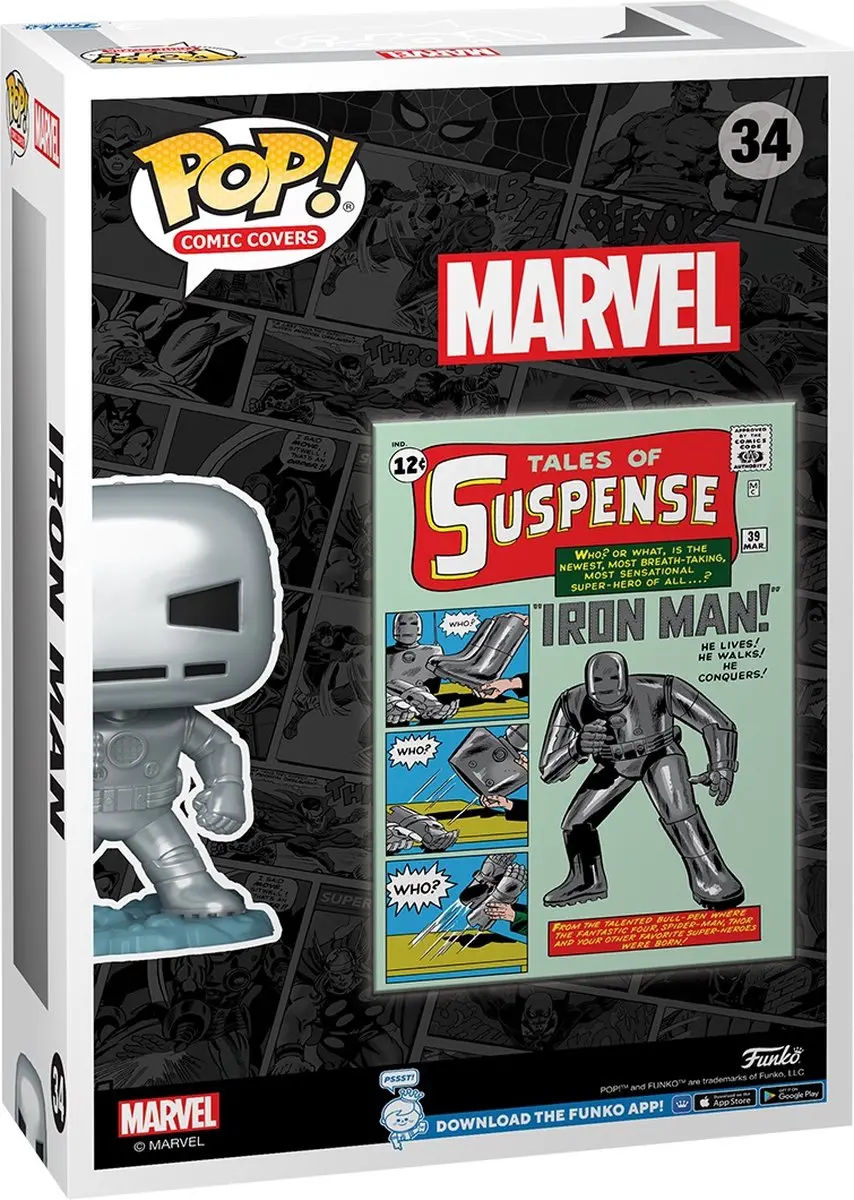 Funko POP! Iron Man Comic Cover Tales Of Suspense #39 72504 - Multicolours - afbeelding 2 van 3