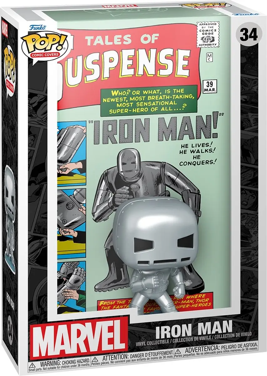 Funko POP! Iron Man Comic Cover Tales Of Suspense #39 72504 - Multicolours - afbeelding 3 van 3