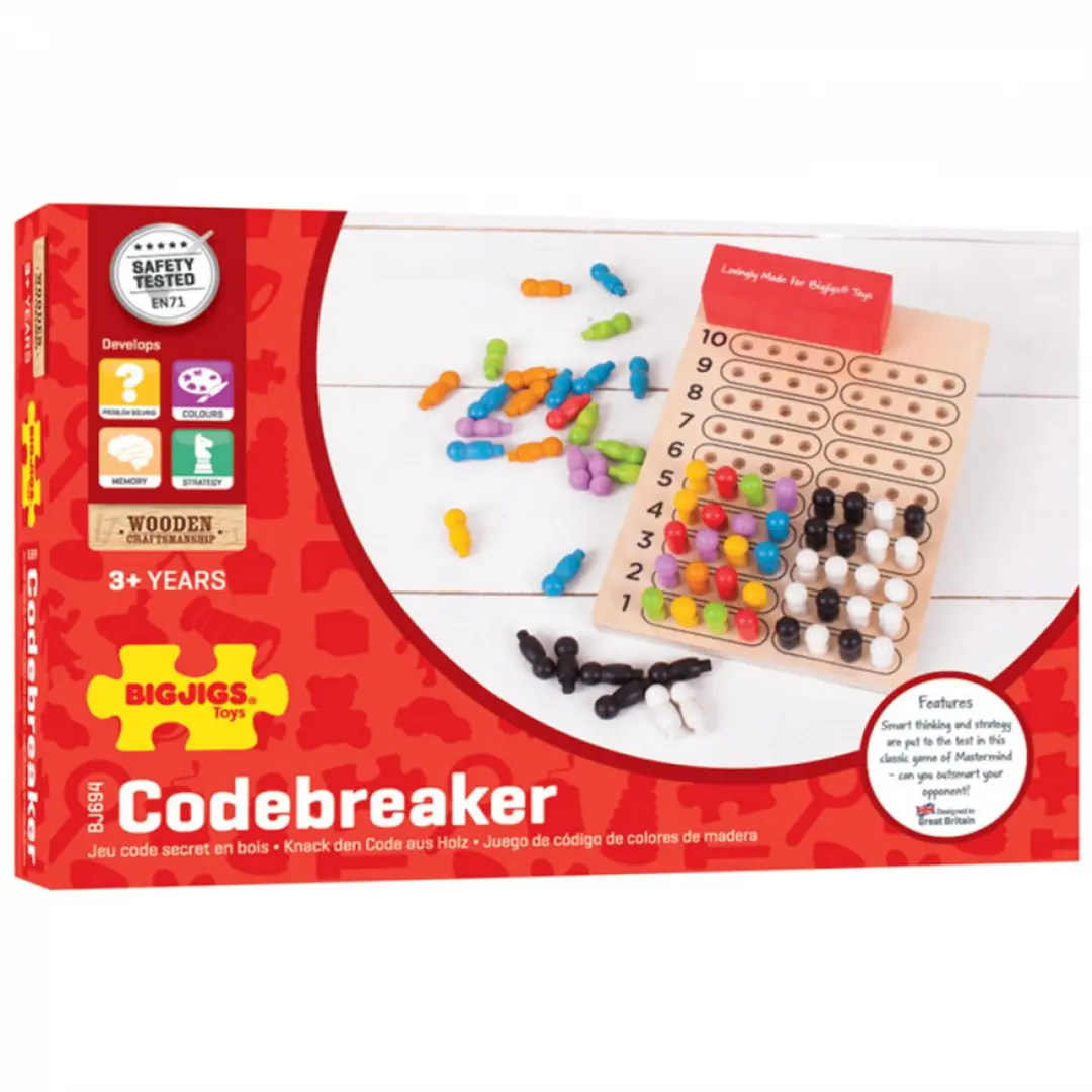 Bigjigs Codebraker Bordspel - 2 Spelers - afbeelding 3 van 6