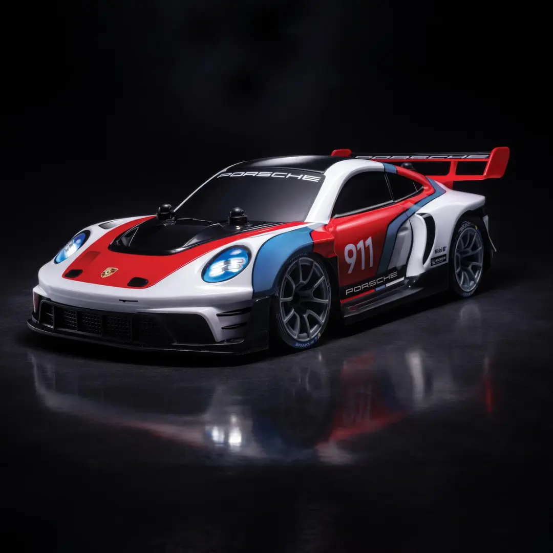 Dickie Toys Porsche 911 GT3 R RC Voertuig - Multicolor - 3x 3,7V - afbeelding 5 van 6