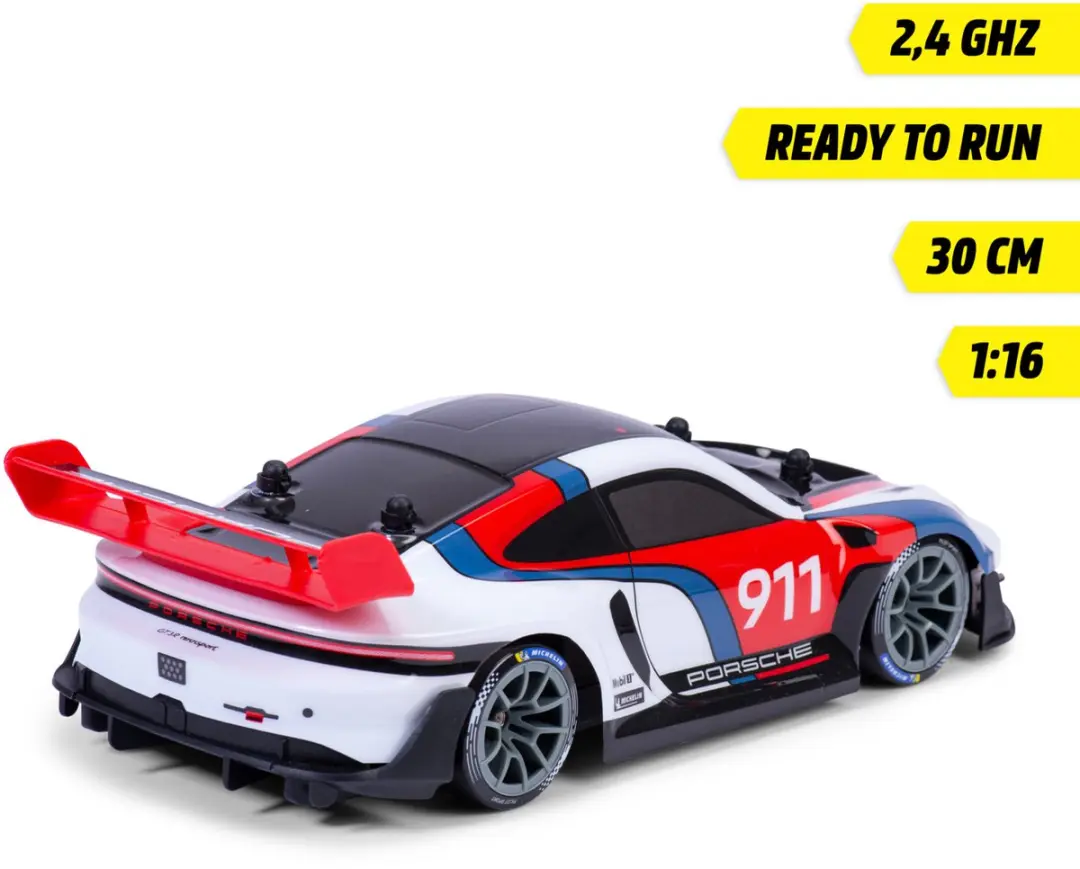 Dickie Toys Porsche 911 GT3 R RC Voertuig - Multicolor - 3x 3,7V - afbeelding 6 van 6