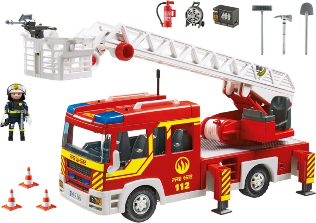 Playmobil Brandweer Ladderwagen met licht en sirene