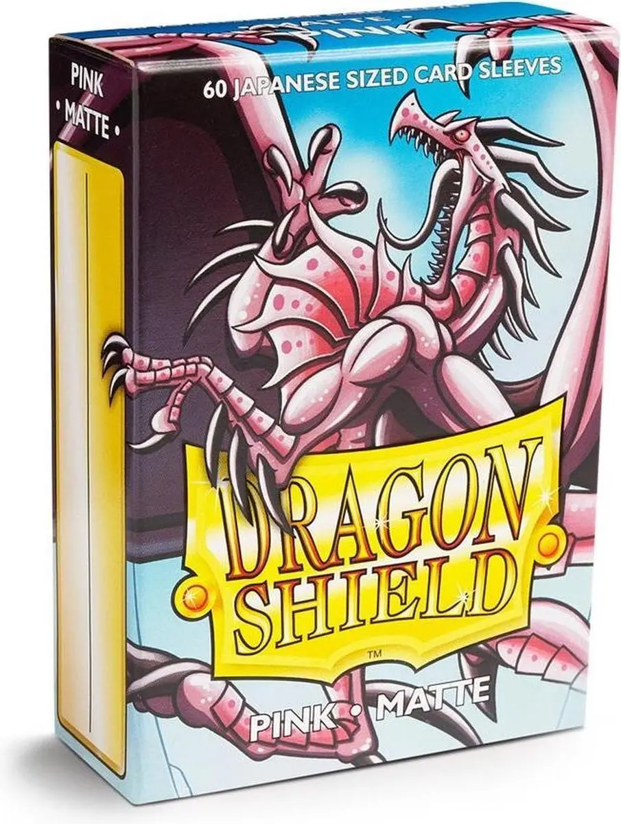 Arcane Tinmen Dragon Shield Card Sleeves Japanese Matte Pink 60 Stuks