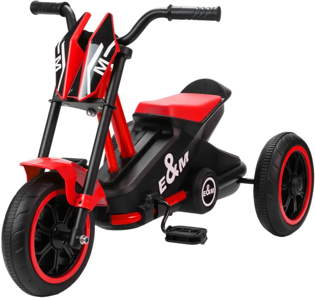 AIYAPLAY Kids Tricycle-Kunststoff, Stahl-79L x 44B x 50H cm-Rot