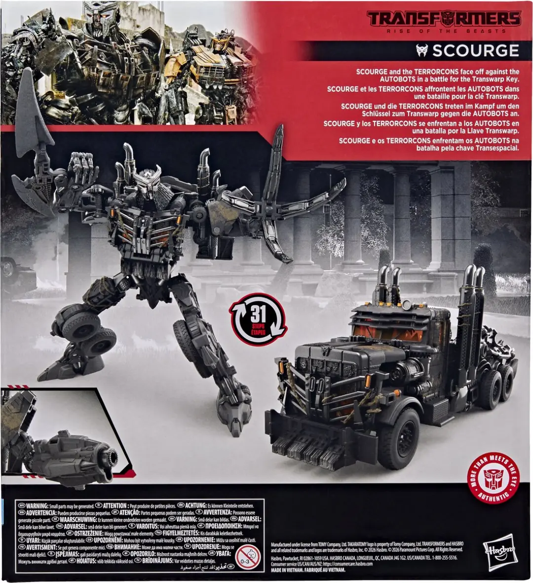 Transformers Studio Series Scourge G21895X0 - 8,5 inch - Zwart