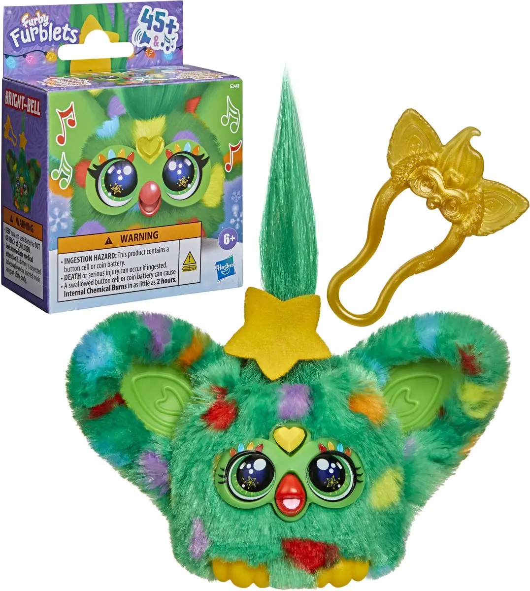 Hasbro Furby Furblets Bright-Bell Feesteditie - Groen - afbeelding 2 van 4