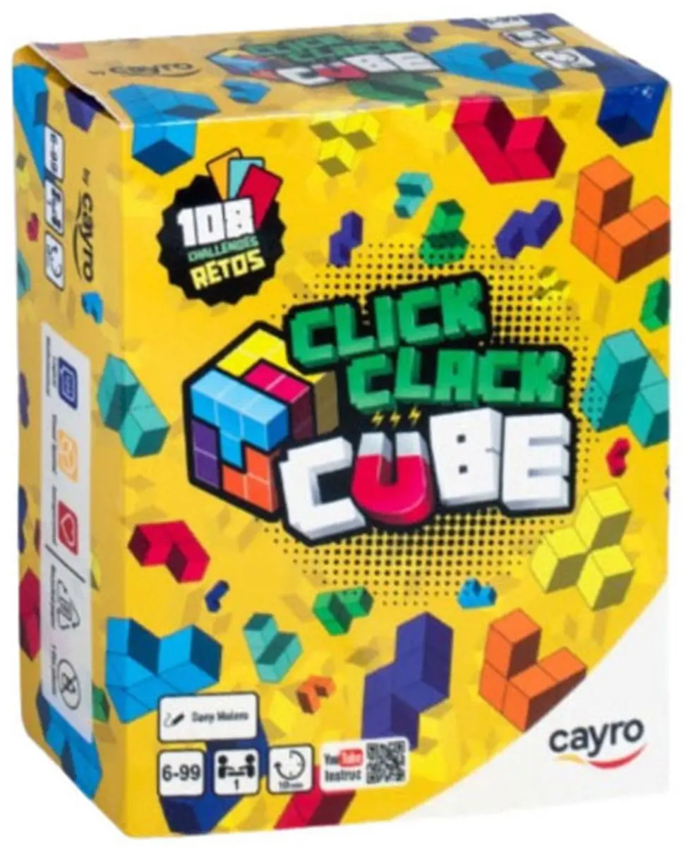 Geronimo Games magnetisch blokkenspel Click Clack Cube speelgoed.