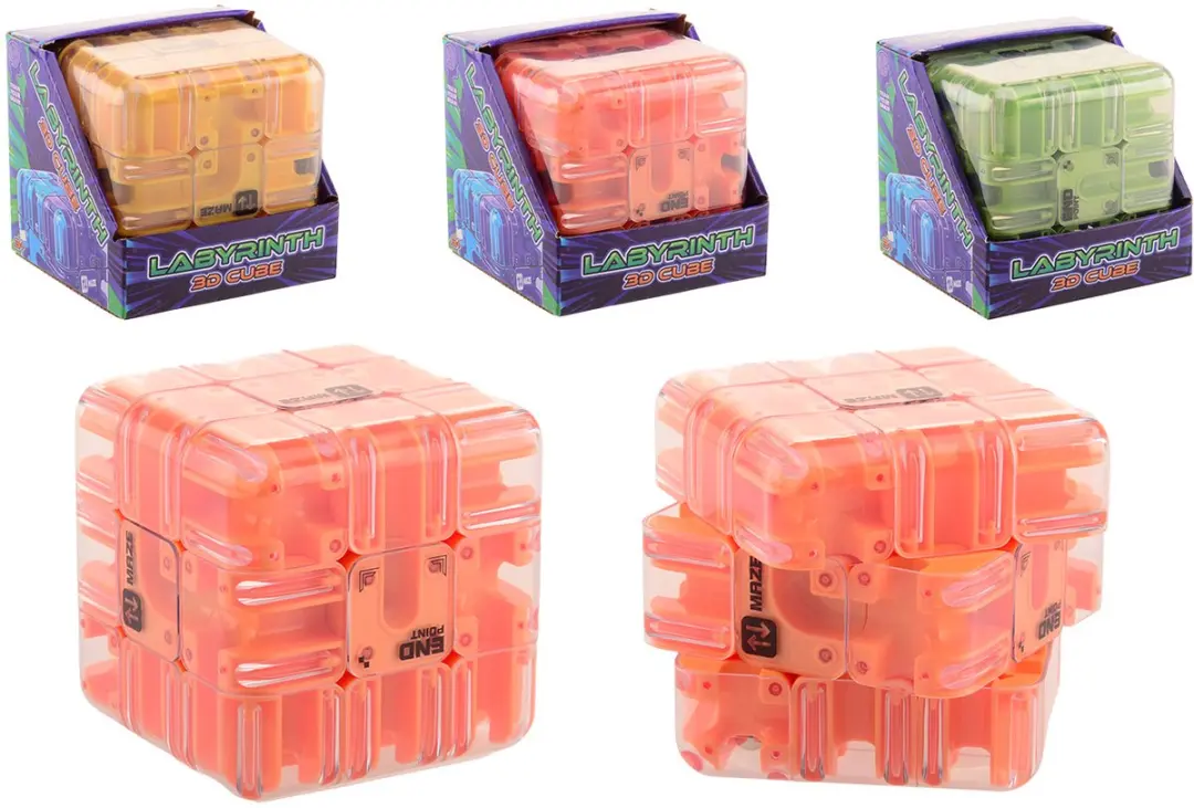 Johntoy Labyrintpuzzelkubus 25068 - 2-6 Spelers