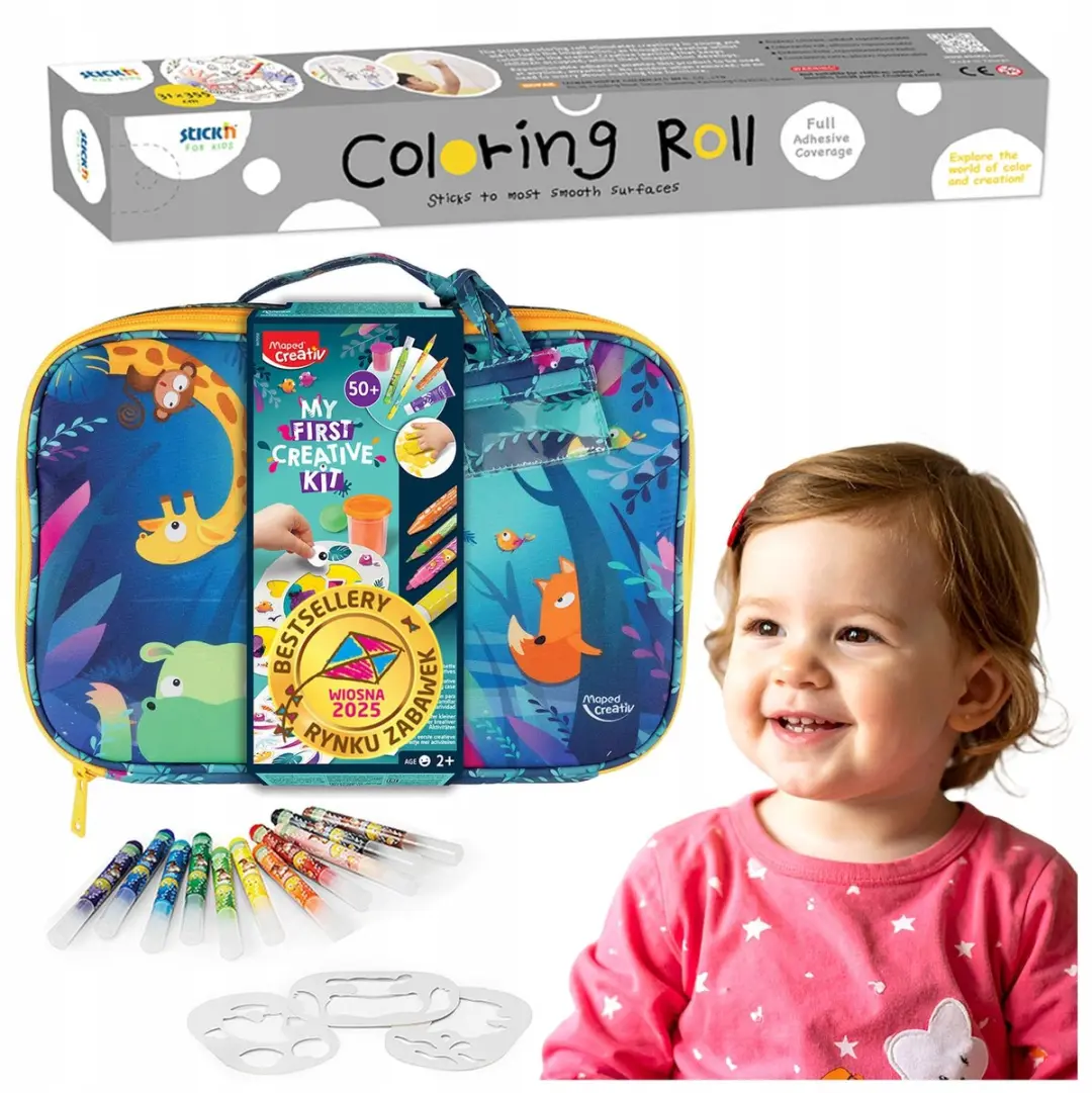 Creatieve koffer Jungle Fever met 50+ Knutselspullen & gratis Kleurrol