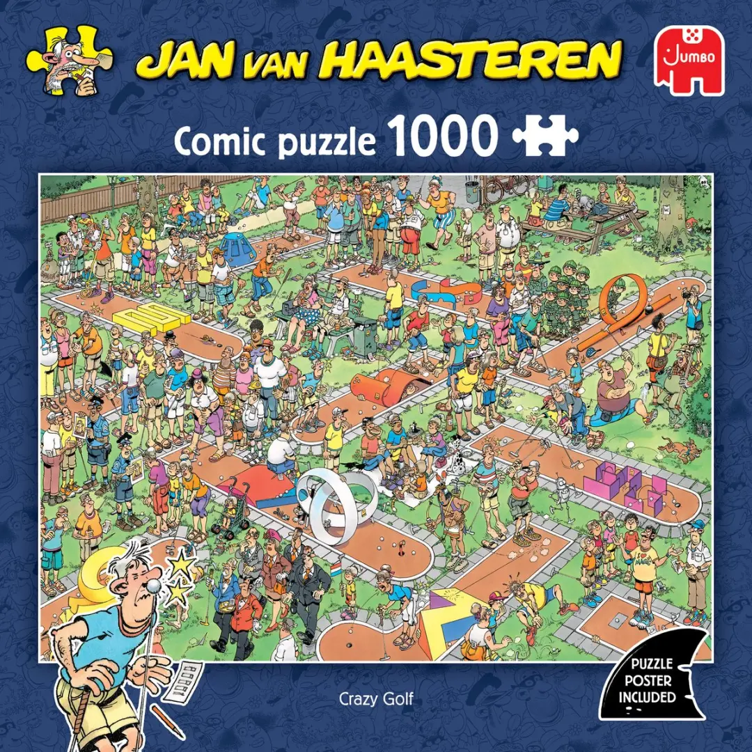 Jumbo Crazy Golf Jan van Haasteren Puzzel 1000 Stuks - afbeelding 2 van 4