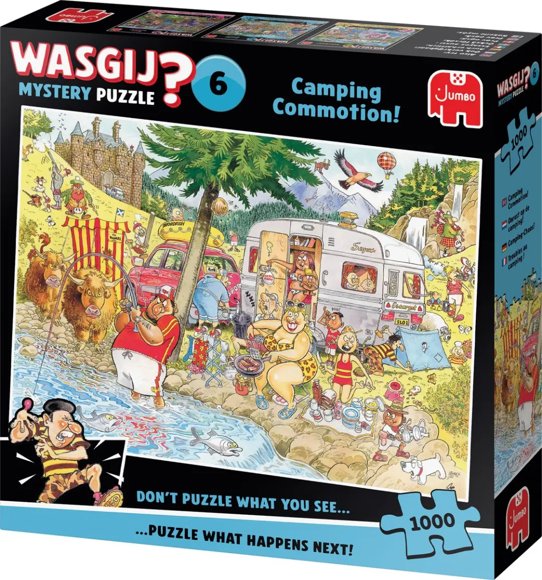 Jumbo Wasgij Mystery 6 Camping Commotion! Puzzel 1000 Stuks - afbeelding 3 van 4