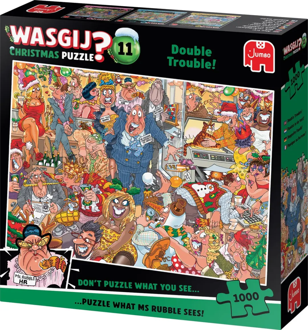 Jumbo Wasgij Christmas Double Trouble! Puzzel 1000 Stukjes - afbeelding 2 van 3