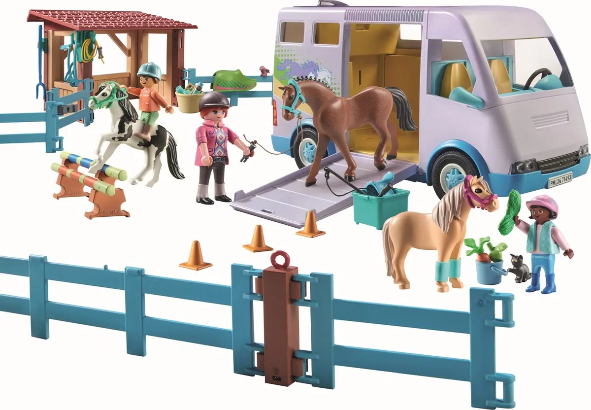 Playmobil Horses of Waterfall Mobiele Manege 71493 - Multicolor