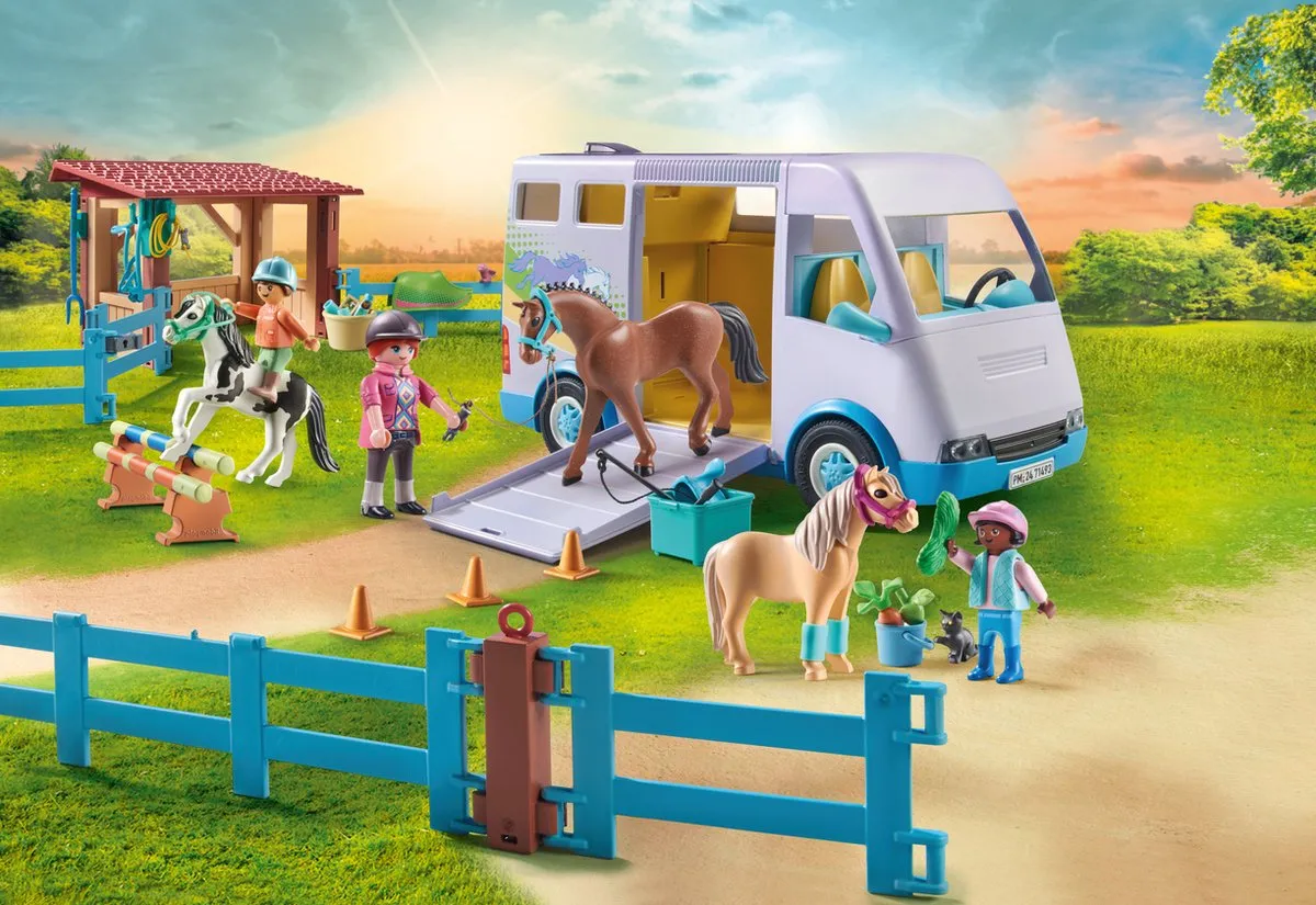 Playmobil Horses of Waterfall Mobiele Manege 71493 - Multicolor
