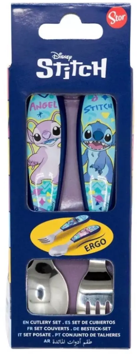 Disney Lilo & Stitch metalen ergonomische bestekset