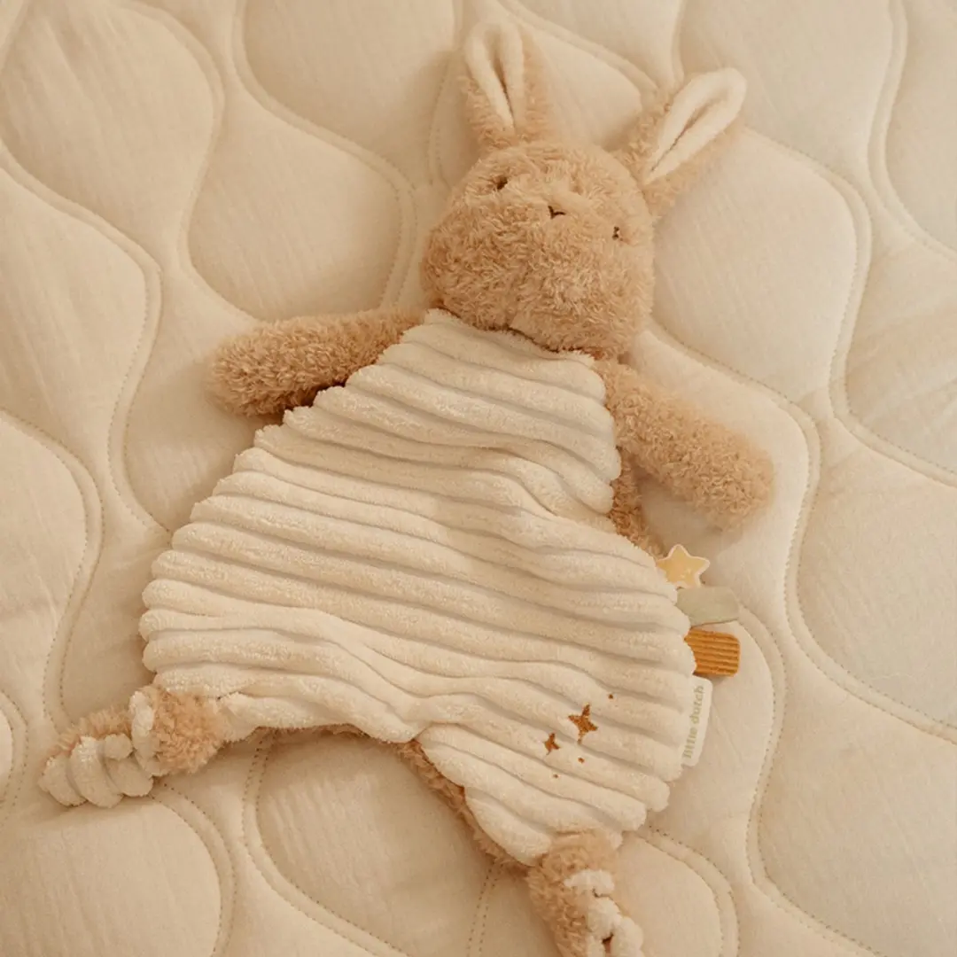 Little Dutch Newborn Naturals Bunny Knuffeldoek Naturel
