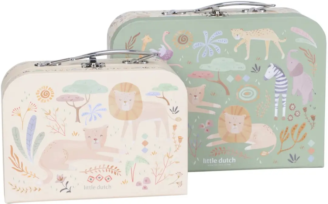 Little Dutch Kofferset Safari Friends - FSC Gecertificeerd - afbeelding 2 van 6