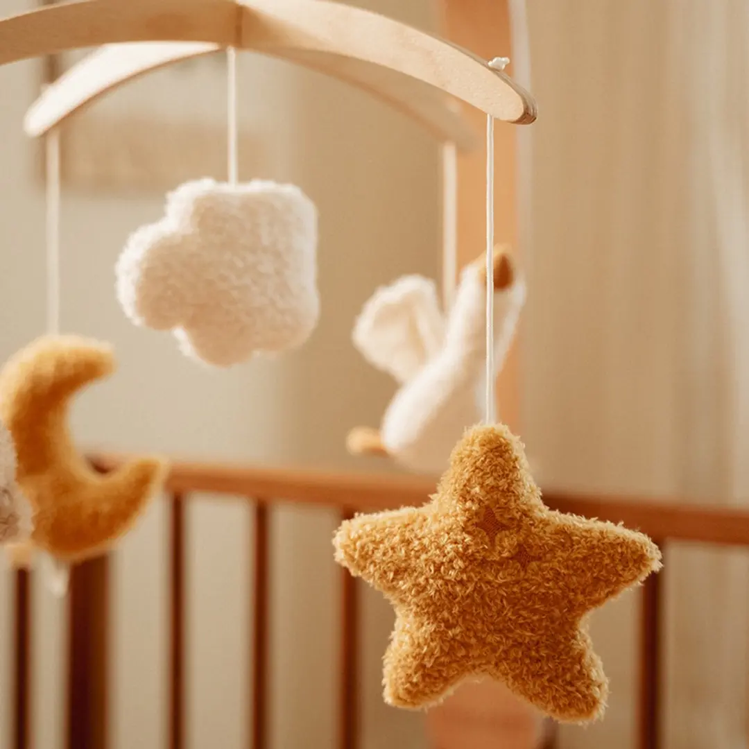 Little Dutch Newborn Naturals Muziekmobiel - Naturel - afbeelding 4 van 6