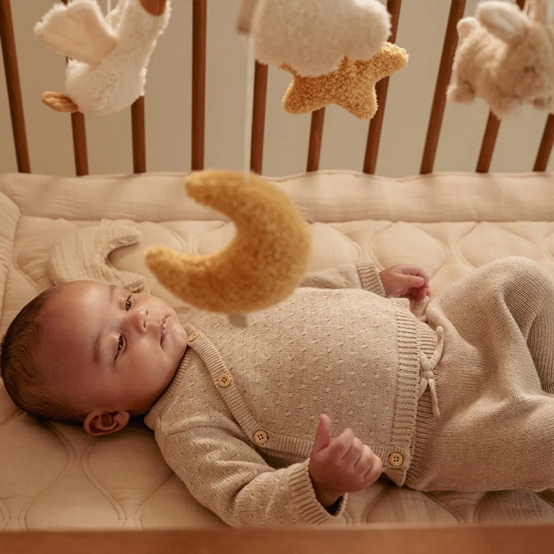 Little Dutch Newborn Naturals Muziekmobiel - Naturel - afbeelding 5 van 6