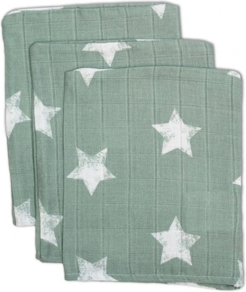 Briljant Robin Stone Green Hydrofiel Washandjes 3 stuks 60R