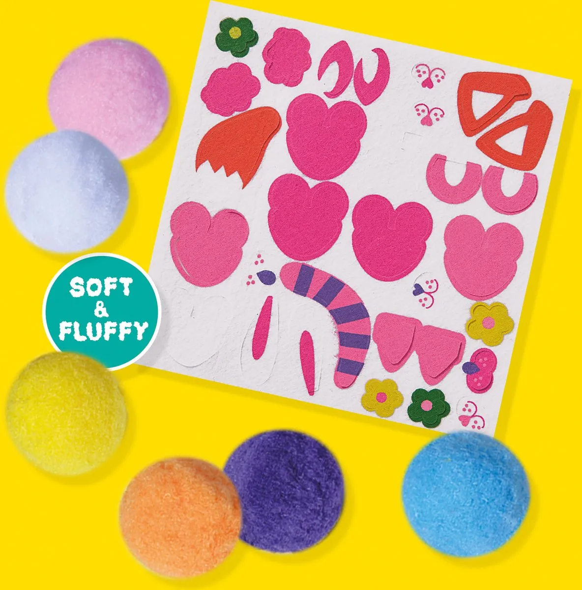 SES Creative Pompon Vrienden Knutselset - 6 Pompons