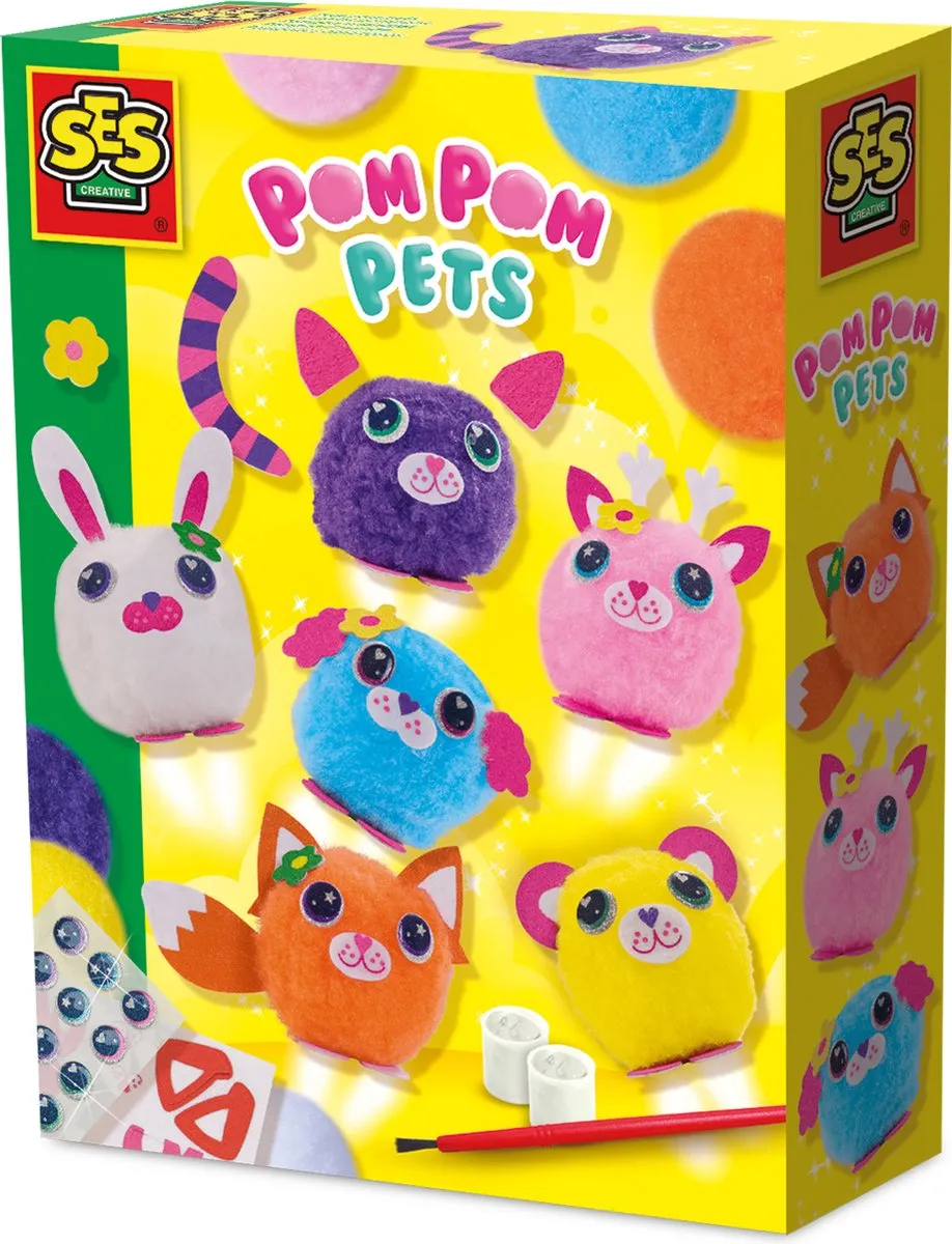 SES Creative Pompon Vrienden Knutselset