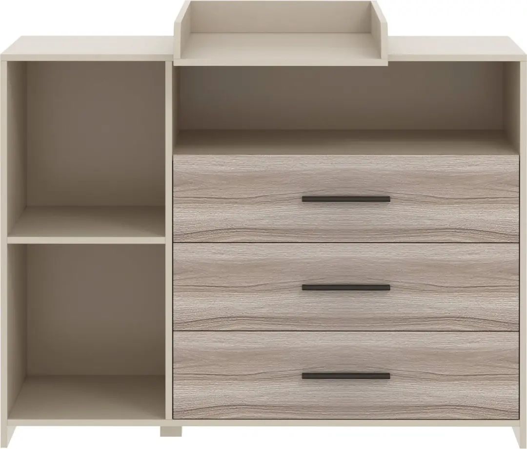 Born Lucky Commode Verzorgingstafel Noah Clay & Oak - afbeelding 2 van 4