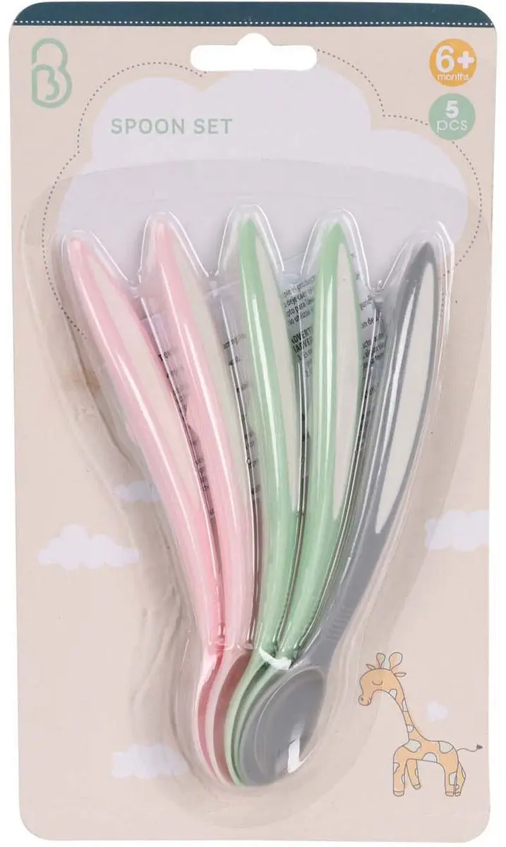 Koopman Babylepels Set Pastel - 5 Stuks - afbeelding 2 van 2