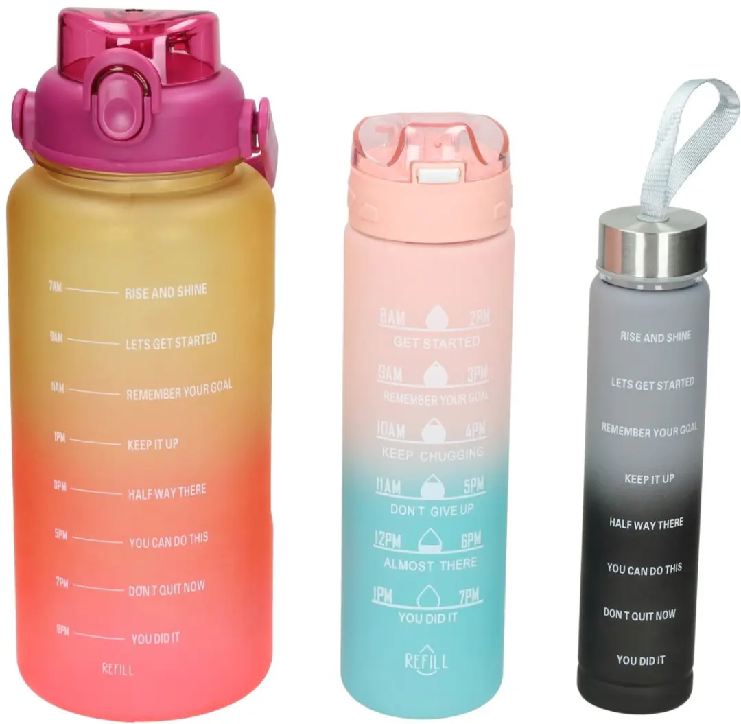 Koopman Drinkflessen Set 250/650/1800ml - Meerkleurig - afbeelding 3 van 3