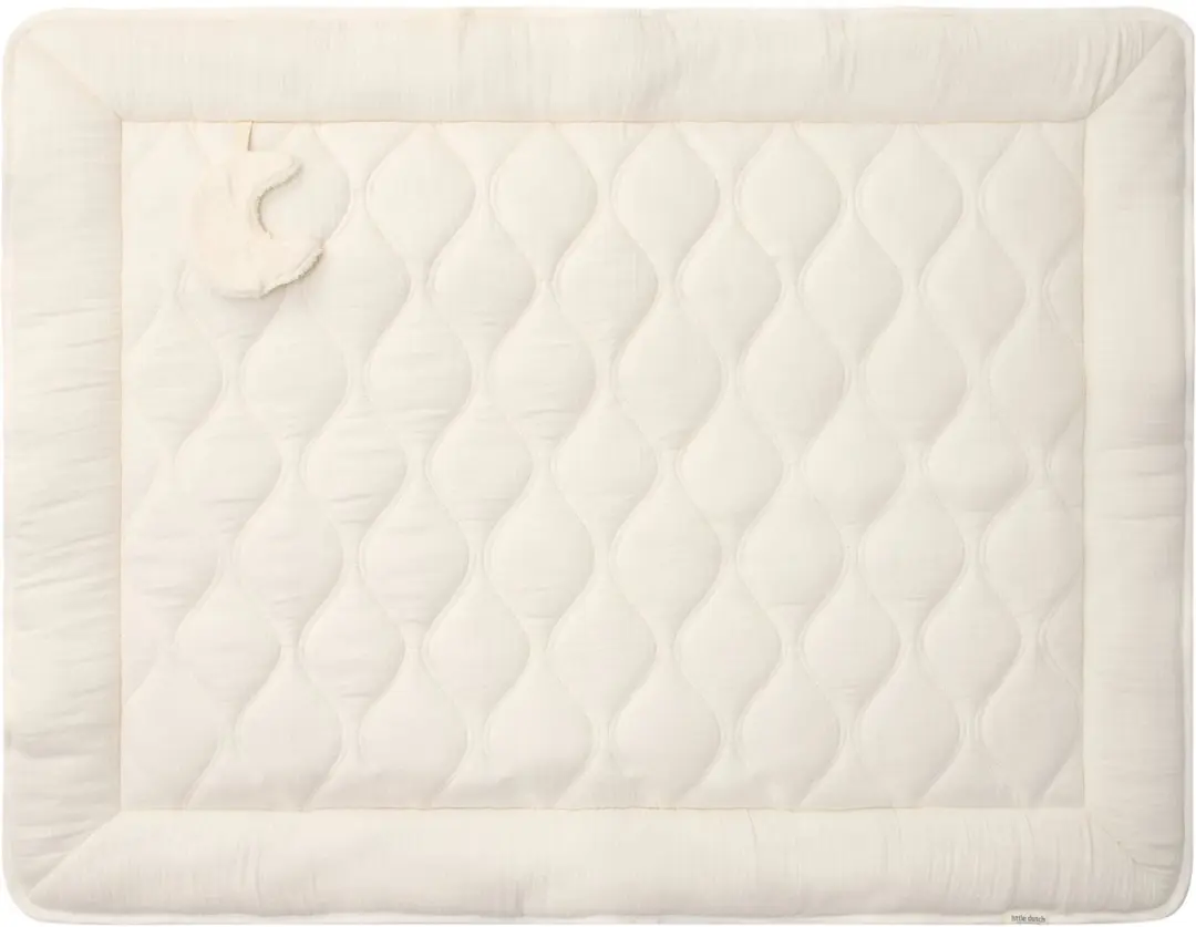 Little Dutch Boxkleed Essentials Wit 80x100cm