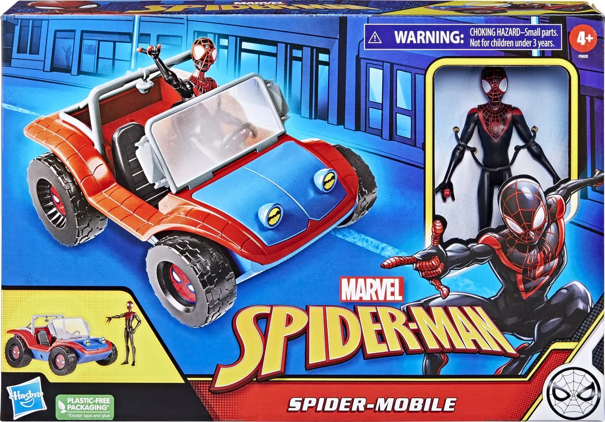 Hasbro Spider-Mobile Miles Morales Speelgoed F56205L0 - Meerkleurig