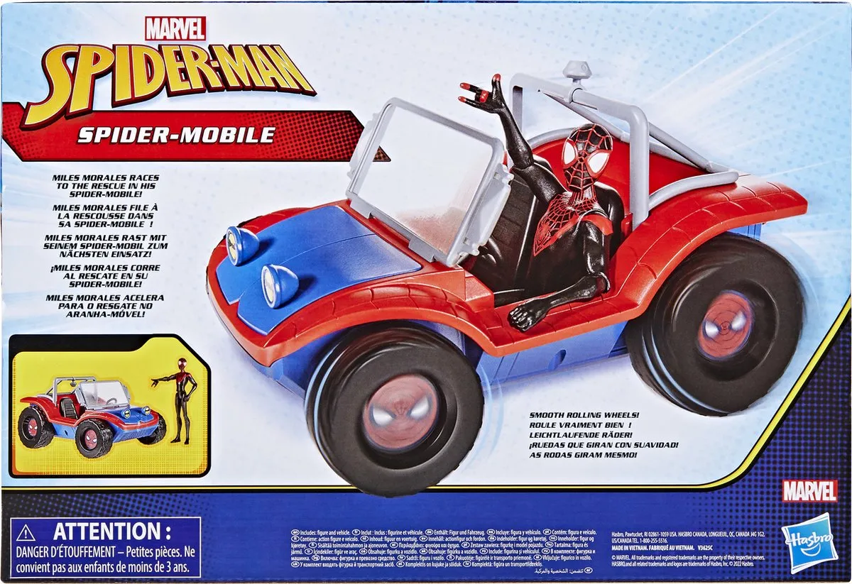 Hasbro Spider-Mobile Miles Morales Speelgoed F56205L0 - Meerkleurig