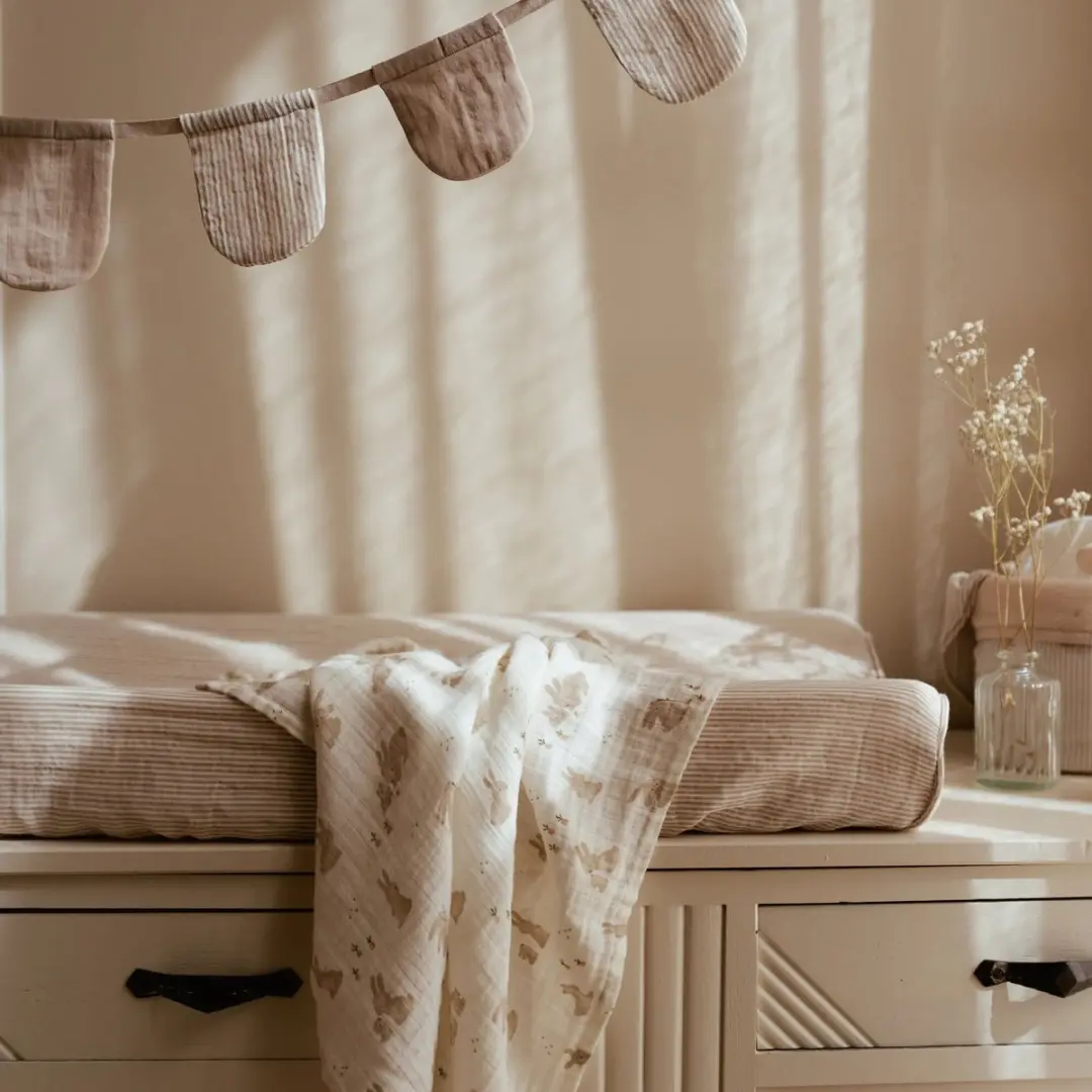 Little Dutch Aankleedkussenhoes - Beige