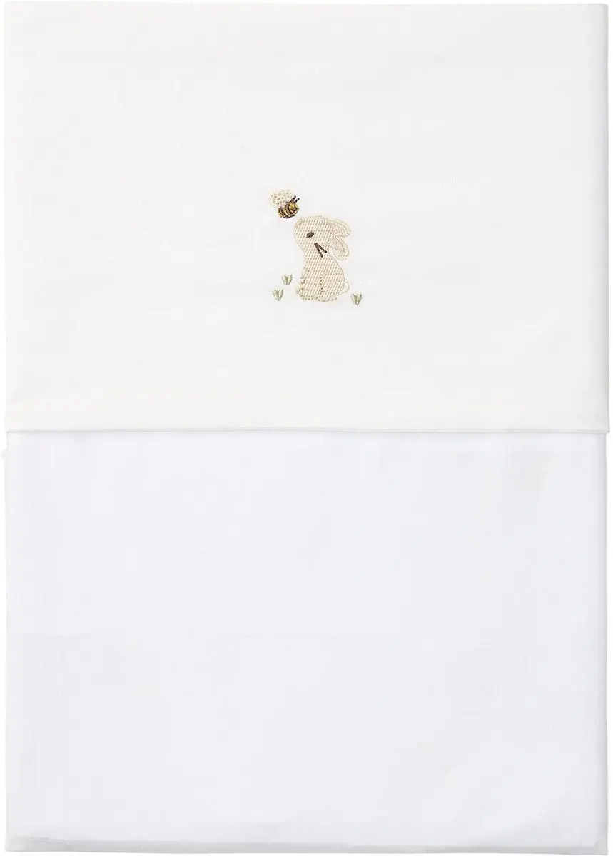 Little Dutch Wieglaken Baby Bunny Wit - afbeelding 5 van 6