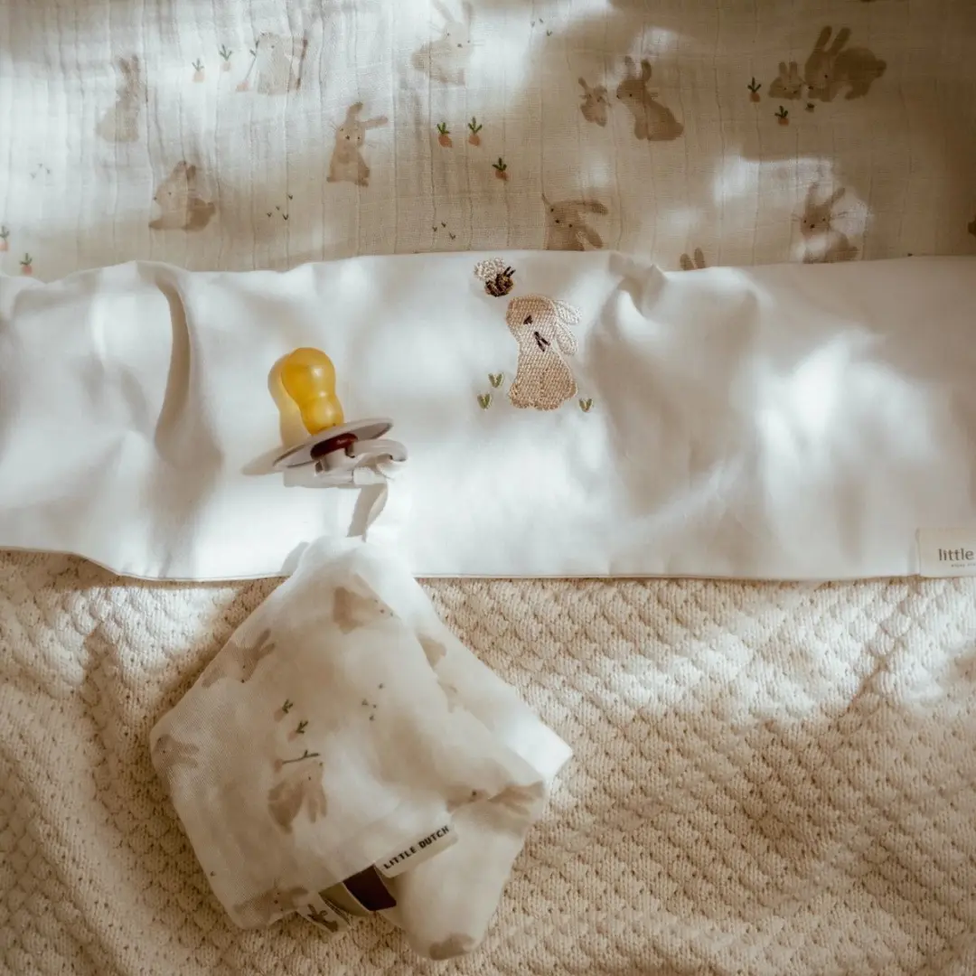 Little Dutch Wieglaken Baby Bunny Wit - afbeelding 2 van 6