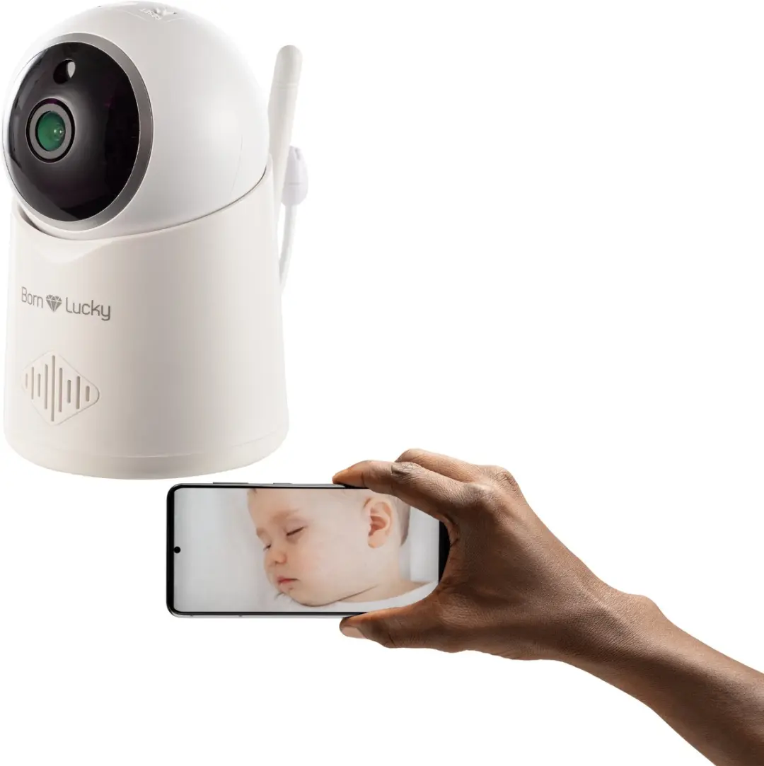Born Lucky® Babeo Babyfoon met Camera & Gratis App- Video opname & Slimme Funct
