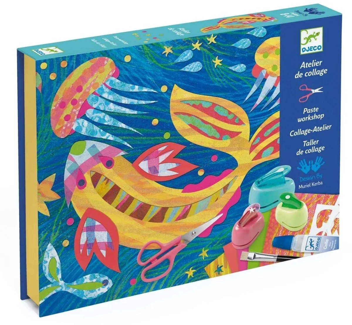 Djeco Collages en Sjablonen Onder de Zee - Multicolor - afbeelding 5 van 6