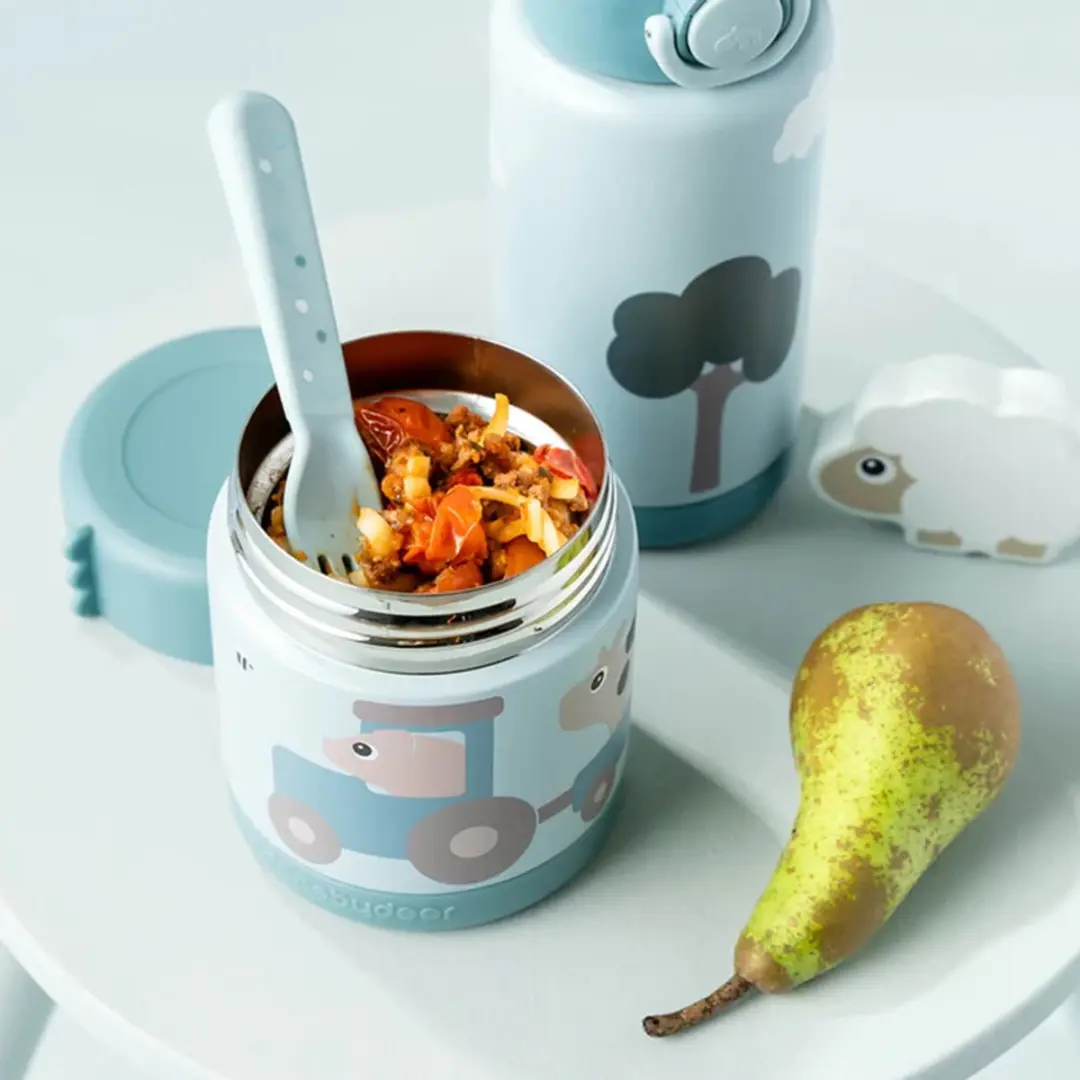 Done By Deer Tiny Farm Food Jar 300ml - Blauw - afbeelding 6 van 6