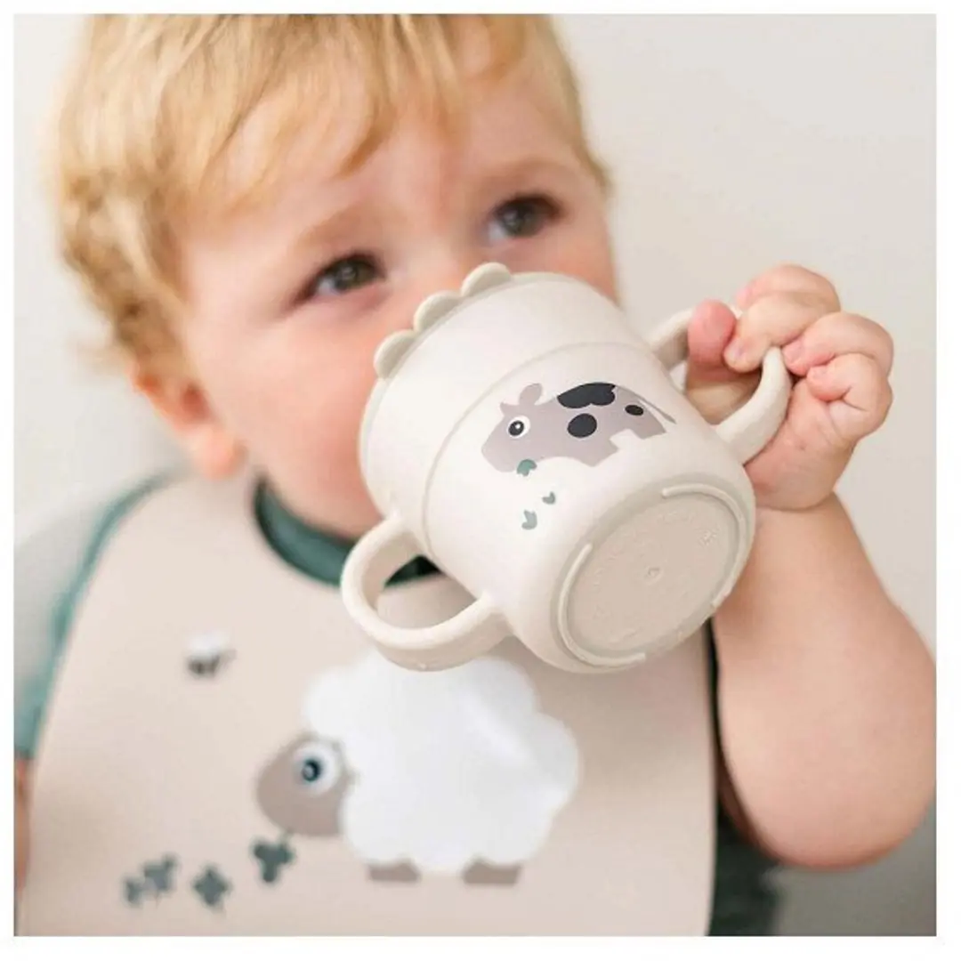 Done By Deer Tiny Farm Tuitbeker 250ml - Beige - afbeelding 5 van 6