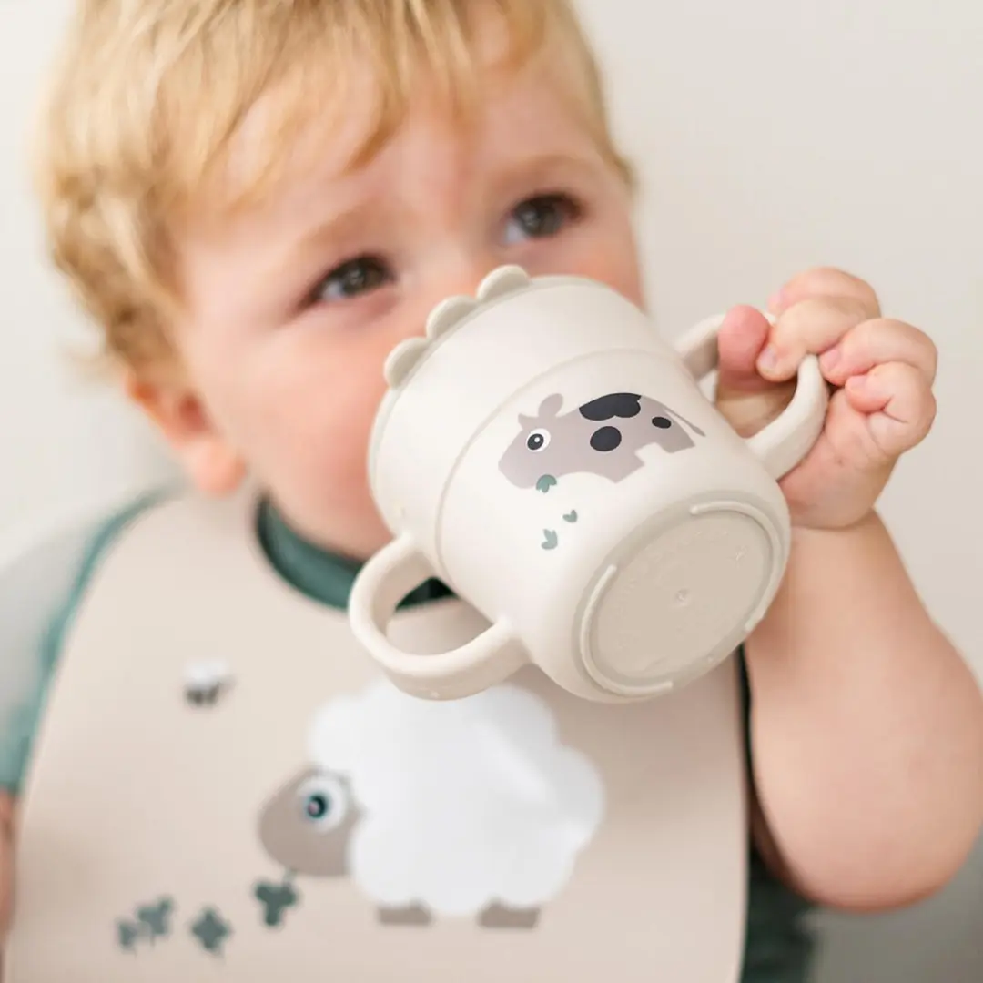 Done By Deer Tiny Farm Tuitbeker 250ml - Beige - afbeelding 3 van 6