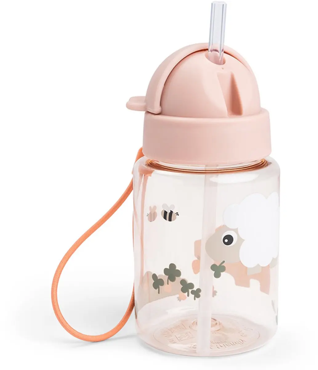 Done By Deer Tiny Farm Rietjesbeker 280ml - Roze - afbeelding 6 van 6
