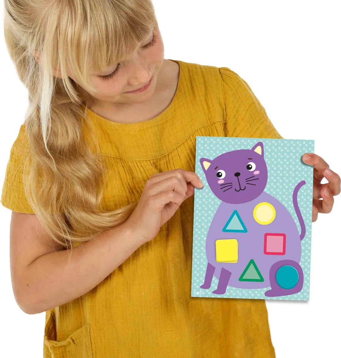SES Creative My First Sticker Mozaïeken - 12 Dierenkaarten 72 Stickers